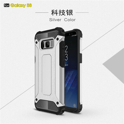 

Fivice Samsung Galaxy S8 case Luxury Silicone Diamond Armor PC Hard Shell Phone Case