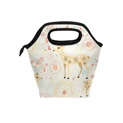 

Lunch Bag Tote Bag Sika Deer Travel Picnic Organizer Lunch Holder Handbags Lunch Bag Box for Office