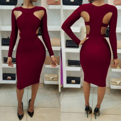 

USA Womens Bandage Bodycon Sleeveless Evening Sexy Party Cocktail Mini Dress