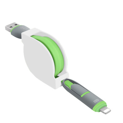 

Apple Android Two-in-one Data Line 1m Retractable Data Cable