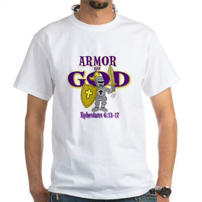 

CafePress - Armor of God White T-Shirt - 100 Cotton T-Shirt White