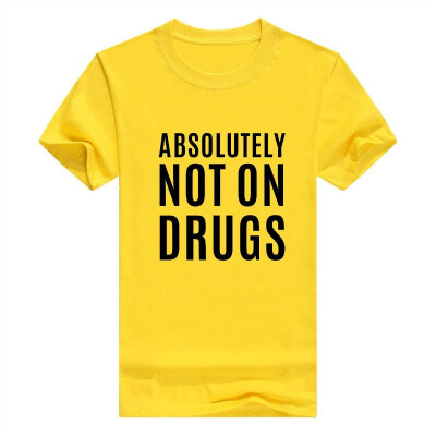 

Absolutely Not On Drugs Funny Rave Dubstep Festival Mens T-Shirt