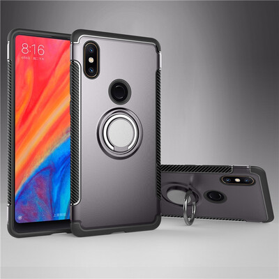 

Fivice Xiaomi Mi Mix 2S case PC metal ring shell magnetic car bracket TPU phone case