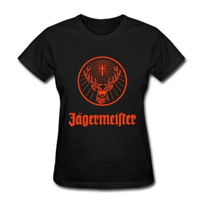 

Erin Forman Womens Popular Celebrity Short-Sleeve T-Shirt Jagermeister Logo Black