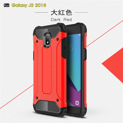 

Fivice Samsung Galaxy J3 2018 case Luxury Silicone Diamond Armor PC Hard Shell Phone Case