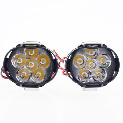 

1pair Motorcycle LED Headlights 12V 10w 6500K super bright fog lights work lamp motor spotlights Car Headlamp motorbike light