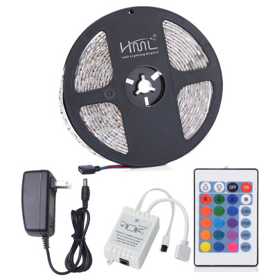 

HML 5M Waterproof 72W 5050 RGB LED Strip Light with 24 Keys Remote Control And