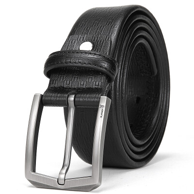 

Playboy Playboy Men's Buckle Belt Transfer Film Leather Leather Belt Men Business Casual Belt PDD1036-6B Black