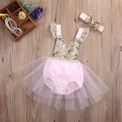 

Toddler Baby Girls Clothing Princess Party Yellow Skirt Tutu Flower Dress 6-12M