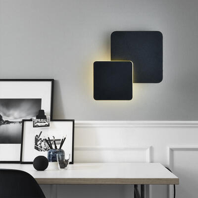 

Modern Style 360 Degree Can Adjust The Wall Lamp Black Metal for Living Dining Room Bedrooms