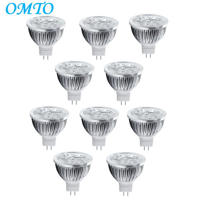 

4W GU53 10PCS 320LM LED MR16 4 High Power Spotlight