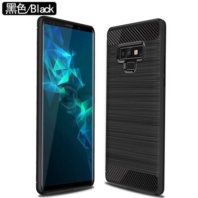 

Fivice SAMSUNG Galaxy Note 9 case Brushed carbon fiber silicone anti-fall soft shell phone case