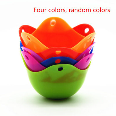 

Silicone Nontoxic Egg Poacher Tray Fried Cooker Boiler Cups Kitchen Tool 4 pcs