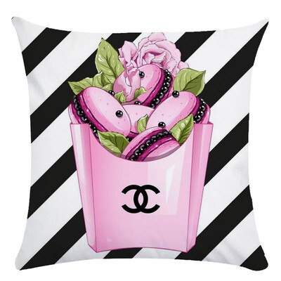 

Hand painted flowers&perfume cushion cover throw pillow cover Decorative Pillowcase