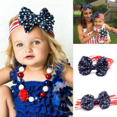 

Matching Mom Baby Headband Hairband Soft Elastic Headband Bow Hair Accessories