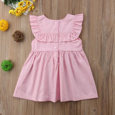 

UK Toddelr Kids Baby Girl Sister Matching Ruffled Jumpsuit Romper Dress Outfits