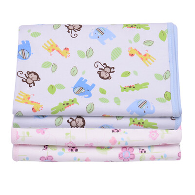

Hi Kay 2 pack baby baby pad set three waterproof breathable bamboo fiber cotton wool double face pad (flowers + animals) 50 * 70cm