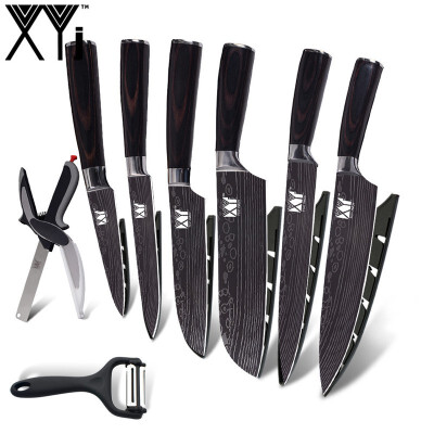 

XYj Multifunction Kitchen Knives Beauty pattern Stainless Steel Knife Quality Cooking Accessories