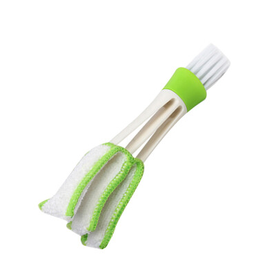 

Portable Double Ended Car Air Conditioner Vent Slit Cleaner Brush Instrumentation Dusting Blinds Keyboard Cleaning Brush