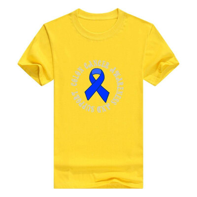 

Colon Cancer Awareness Support Blue Ribbon T-Shirt