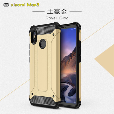 

Fivice Xiaomi MI max3 case Luxury Silicone Diamond Armor PC Hard Shell Phone Case