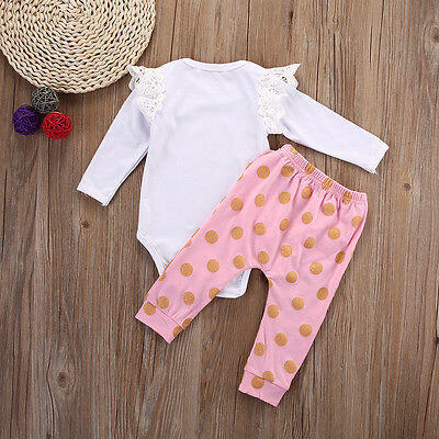 

Baby Girls Infant Newborn Playsuit Bodysuit RomperLeggings Clothes Outfits Sets