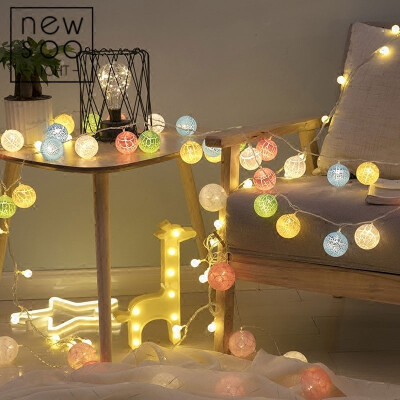 

Jingtang Christmas Decorations Christmas New Year Christmas Tree Lantern Festival Decoration Light LED Crack Ball Light String Lights Flash Lights Small Lanterns 4 Meters 20 Balls