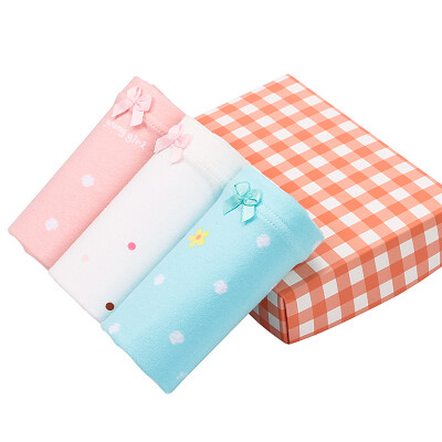 

Red beans (Hodo) girls underwear class A standard 3 boxed shorts K722 pink white blue 140/70