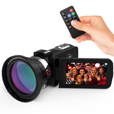 

Andoer 4K Ultra HD WiFi Digital Video Camera Camcorder DV Recorder 16X Zoom 30" LCD Touchscreen IR Night Vision with Hot Shoe Mou