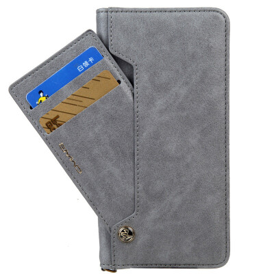 

New iPhoneXS Max Mobile Phone Case Multi-function Protection Leather Case Samsung Mobile Phone Case Gray