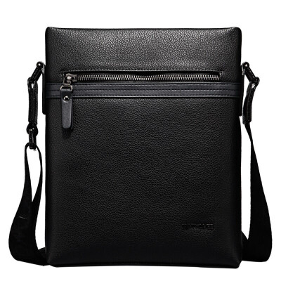 

Seven wolves (SEPTWOLVES) men shoulder bag business casual series leisure Messenger bag male bag 1A3453103-03 gray