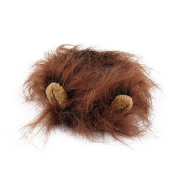 

New Pet Dog Hat Costume Lion Mane Wig For Cat Halloween Dress Up With Ears