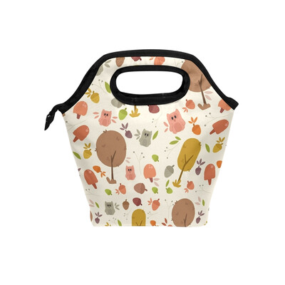 

Lunch Bag Cute Planting Tote Travel Picnic Insulated Handbags Portable Zipper Lunch Bag Box
