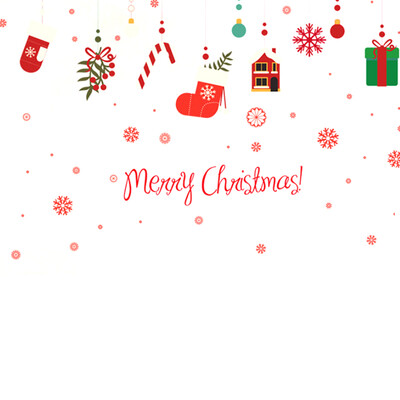 

UpperX Christmas Removable Ball Home Window Decals PVC Sticker Decor 60x90cm Multicolor red