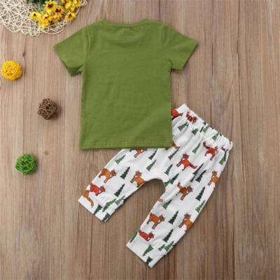

Newborn Toddler Kids Baby Boy Outfit Clothes T-shirt Tops Pants Legging Clothes
