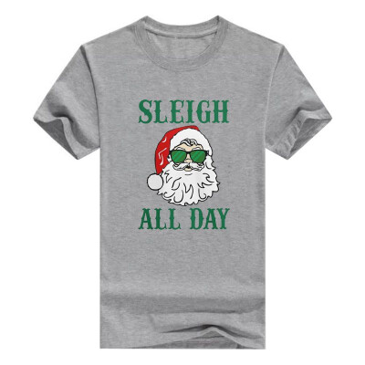 

Christmas Raglan Sleigh All Day Holiday Sleeve Mens T-Shirt