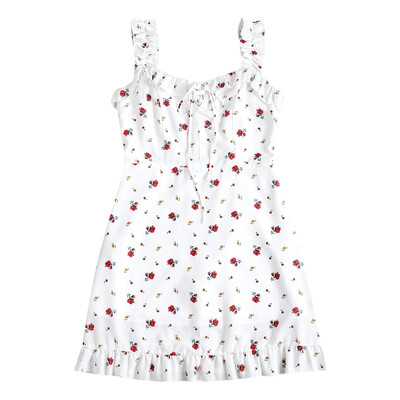 

Frilled Smocked Back Mini Dress