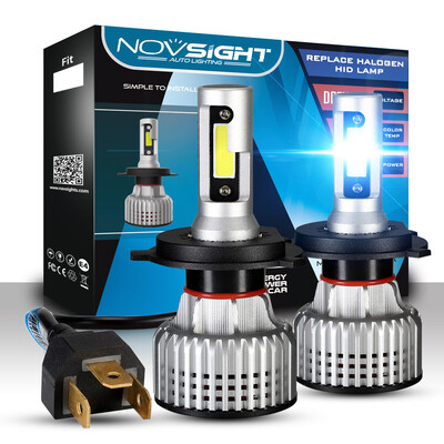 

Novsight H1 LED H3 led H4 H7 H11 H13 9005HB3 9006HB4 9007 COB Car LED Headlight Bulbs 10000LM 72W Auto Headlamp Fog Light Bul