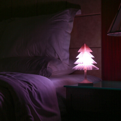 

JUEJA Christmas Tree Desk Lamp USB Colorful LED Touch Control Night Light Xmas New Year Gift