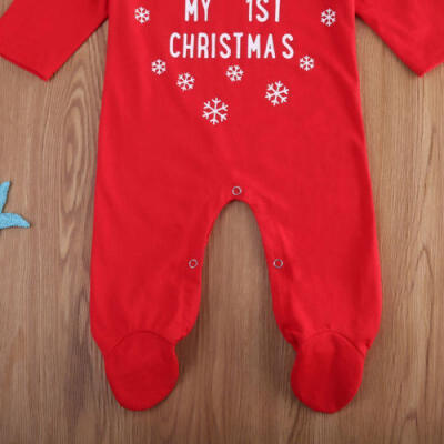 

Newborn Infant Baby Girl One-Pieces Xmas Bodysuit Romper Jumpsuit Outfit Clothes