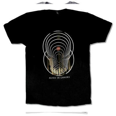 

Adult Alice in Chains "Light Headed Tour 14 P-H" Black T Shirt