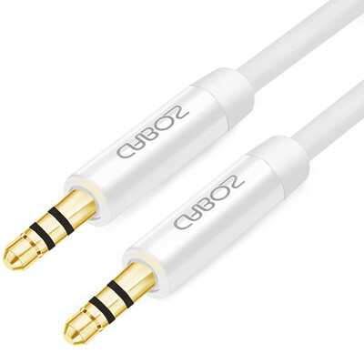 

弗吉凯柏(cabos)F00110105 aux音频线车用3.5mm公对公车载手机链接音响线1.5米 烤瓷白