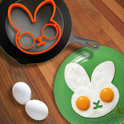 

Breakfast Silicone Rabbit Fried Egg Mold Pancake Ring Shaper Cooking Tool