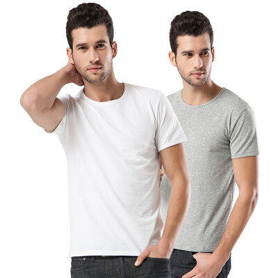 

NANJIREN Two Pack Men Round Collar Sports Undershirts