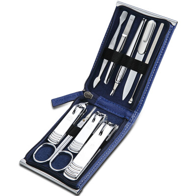 

【Jingdong Supermarket】 777 Nail Knife Set Nail Clamp Clamp Set 9pcs Set TS-970 Blue (Import