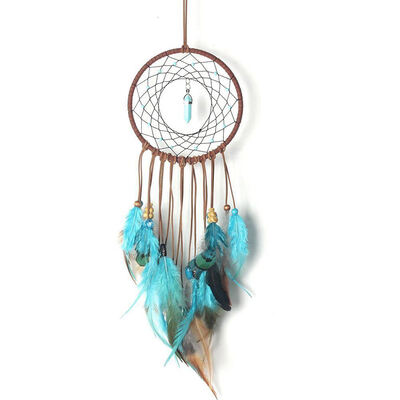 

UpperX Dream Catcher for Kids Bedroom Decal Turquoise Stone Handmade Large Dream catcher