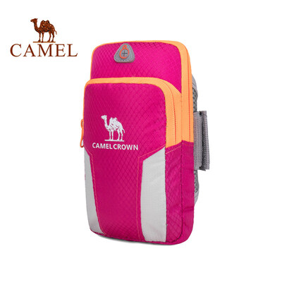 

Camel CAMEL outdoor running fitness waterproof arm bag double bag to accommodate men&women arm bag 8W3AMT003 pink