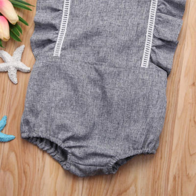 

Newborn Baby Girl Lace Backless Romper Bodysuit Jumpsuit Outfit Sunsuit Playsuit