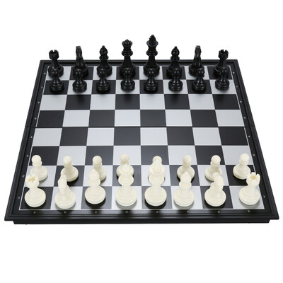 

Friends of the UB folding magnetic chess board game game chess black&white international chess suit students children entrance training teaching 3810B-C trumpet