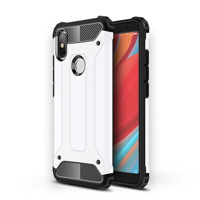

Fivice Xiaomi Redmi S2 case Luxury Silicone Diamond Armor PC Hard Shell Phone Case